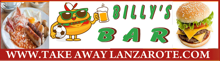 Billy's Bar -  Takeaway Puerto del Carmen, Food delivery Lanzarote, Lanzarote, food Delivery Tias, Macher, Puerto Calero -Lanzarote