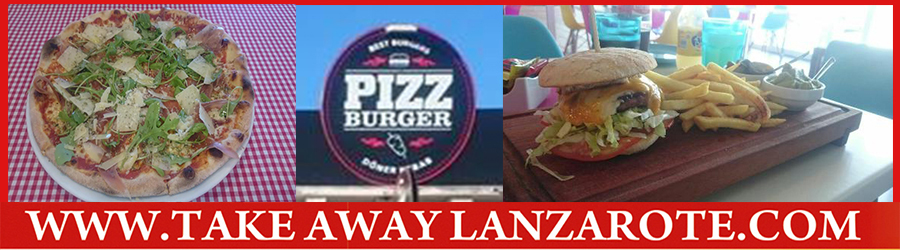 Pizza Takeaway Pizzeria PizzBurger, Takeaway Playa Blanca, Lanzarote, food Delivery Lanzarote, Yaiza