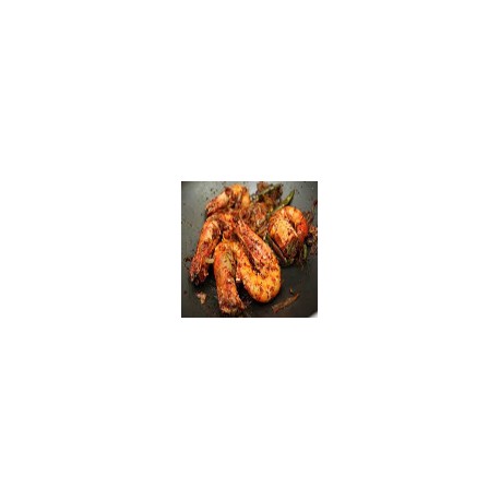 Gambas en salsa picante