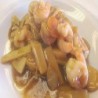 Prawns with bamboo shoots and Chinese Mushrooms