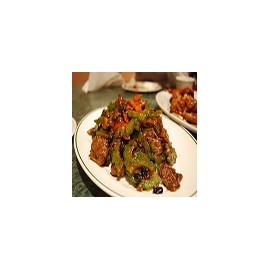 Ternera con salsa de judias negras