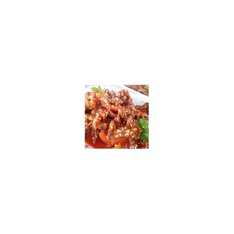 Pollo crujiente con salsa picante