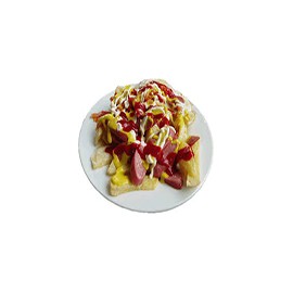 Salchipapas ( Queso ,Pollo,Bacon y Salchicha)