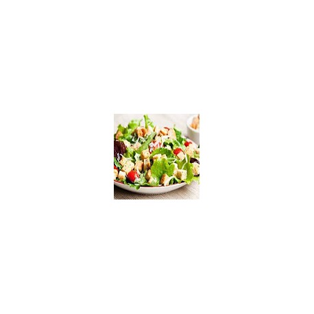 Caesar Salad with Crispy Breaded Chicken
