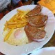 Pork Loin with Egg and Chips