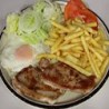 Pork Loin with Salad and Chips