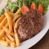 Beef Steak with Salad and Chips