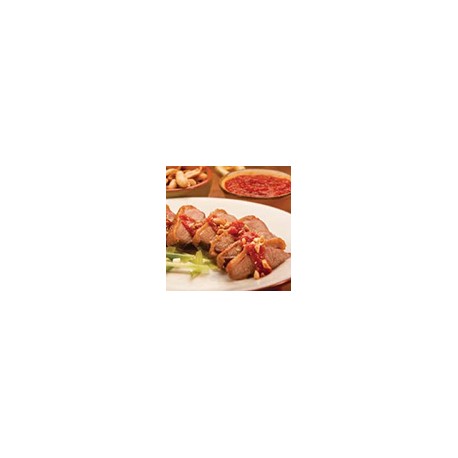 Duck with peanuts in fresh fruit sauce