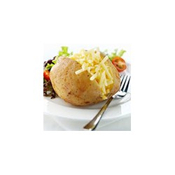 Jacket potato with cheese filling