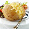 Jacket potato with cheese filling