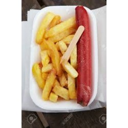 Saveloy and Chips