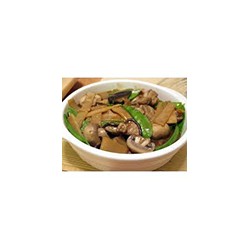 Chicken with bamboo shoots and Chinese mushrooms