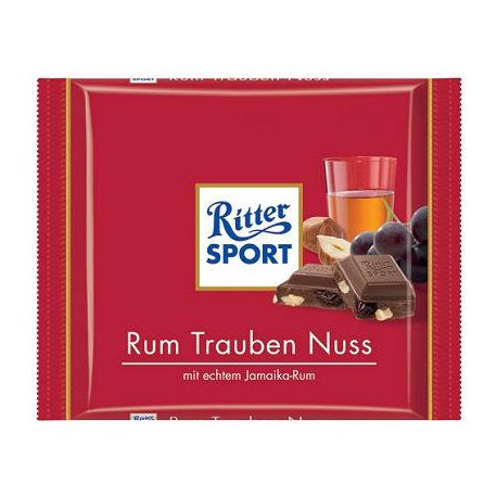 Ritter Sport Rum Raisin Hazelnoot 100g