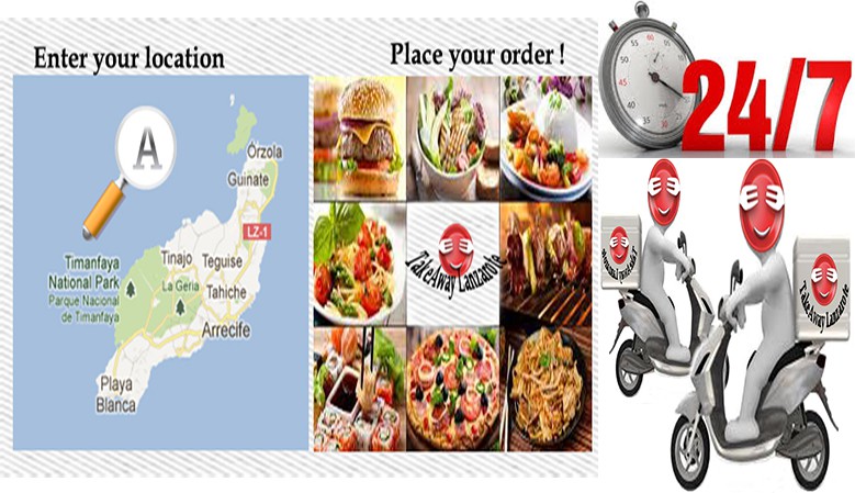 Takeaway Food and Drinks . Delivery - Playa Blanca, Yaiza, Puerto del Carmen, Arrecife, Costa Teguise. Order online. Meal Delivery Lanzarote