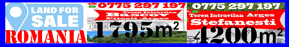 Land for Sale Romania - Properties for Sale Romania - Tel 0040775297197 Whatsapp : 0034691555161