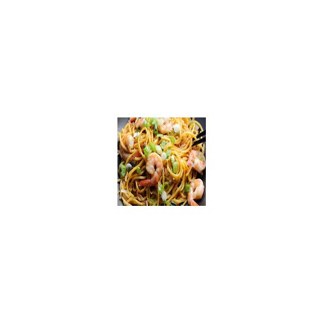 Tallarines con gambas