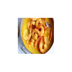Prawns with curry sauce