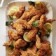 Fried chicken wings with honey