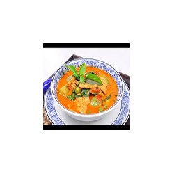 Pork with Thai red curry