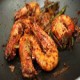 King prawns with spicy sauce