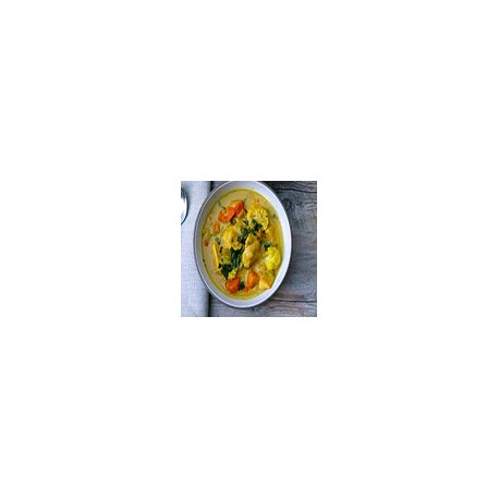 Verduras con salsa de curry chino