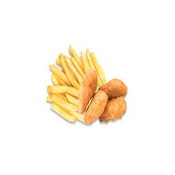 Nuggets de Pollo y Papas Fritas