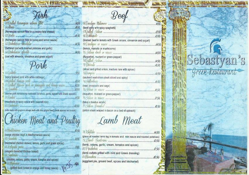 sebastyans menu takeaway lanzarote restaurant The Best Grill Restaurants in Playa Blanca Canarias - The Best Dining Experience in Playa Blanca - Best Places To Eat Playa Blanca 