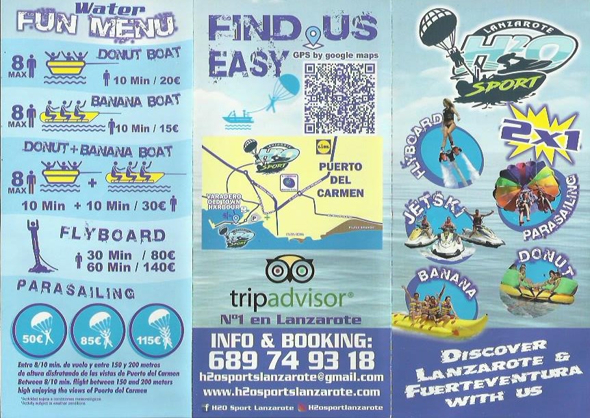 h2o water sports lanzarote tours Lanzarote Tours