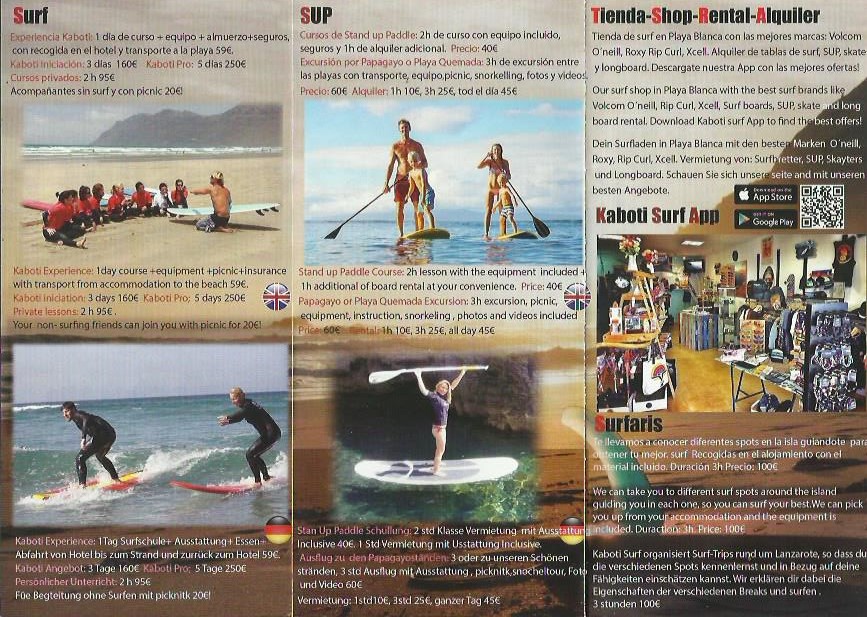kaboti surf playa blanca lanzarote tours  Surf Attractions Lanzarote