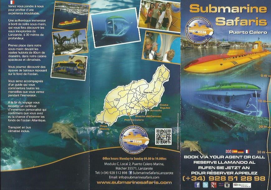 submarine safari puerto calero lanzarote tours