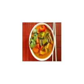 Verdura con curry rojo Thai