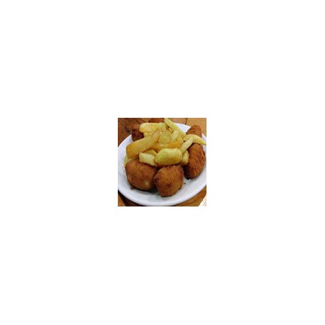 Mixed Croquettes and chips