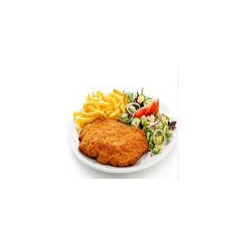 Breaded Chicken Salad and Chips