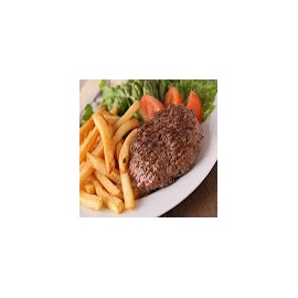 Beef Steak with Salad and Chips