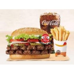 Doble Wooper Menu -Burger King