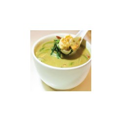 Langostinos con curry verde tailandés